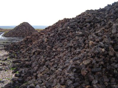 gestochener Torf irgendwo auf Islay